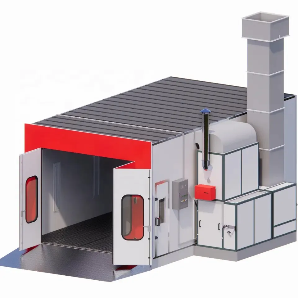 New Design Automotive Spray Paint Booth Advanced Car Painting Room Ventilation Fans