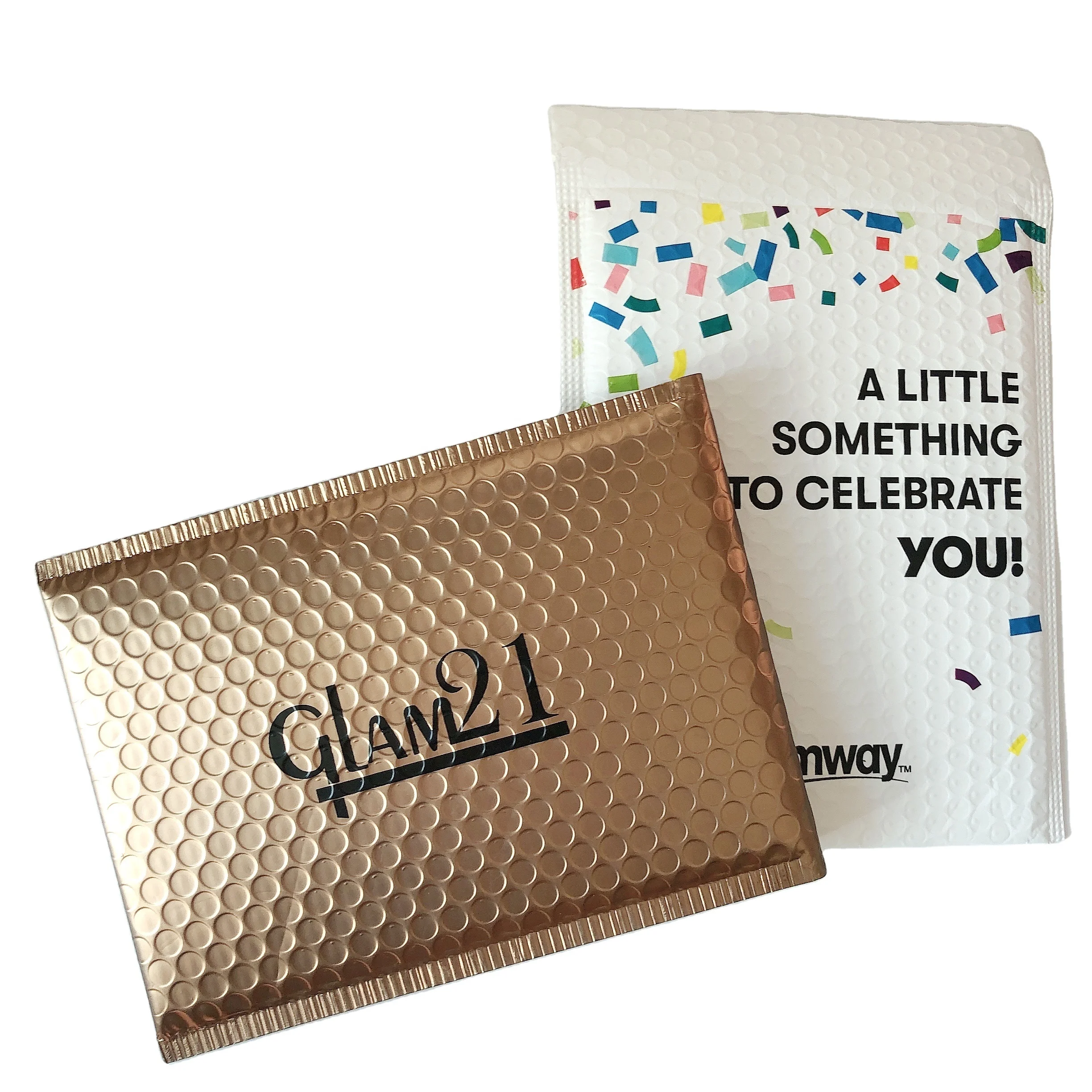 Air Bubble Film Bag Custom Adhesive Seal Closure Envelopes Colored Mailing Bags for Mailing Packing