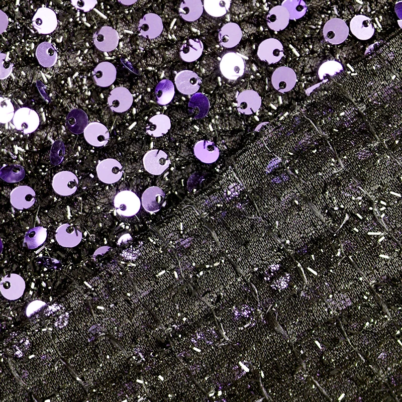 Wholesale hot products soft velvet packed sequin 2024 fabric stretchable for wedding