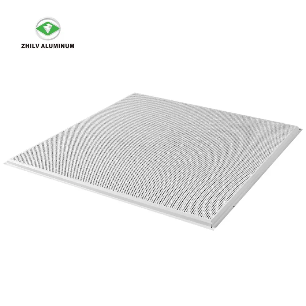 
ISO9001 Aluminum Acoustic Perforated Ceiling Tiles Lay-in Ceiling Panel for Office Decoration 