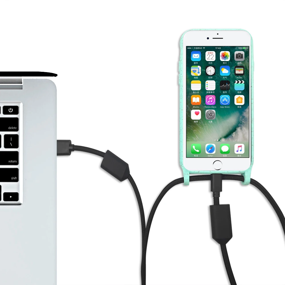  TENCHEN ремешок для мобильного телефона аксессуар USB зарядка/кабель передачи данных ожерелье чехол
