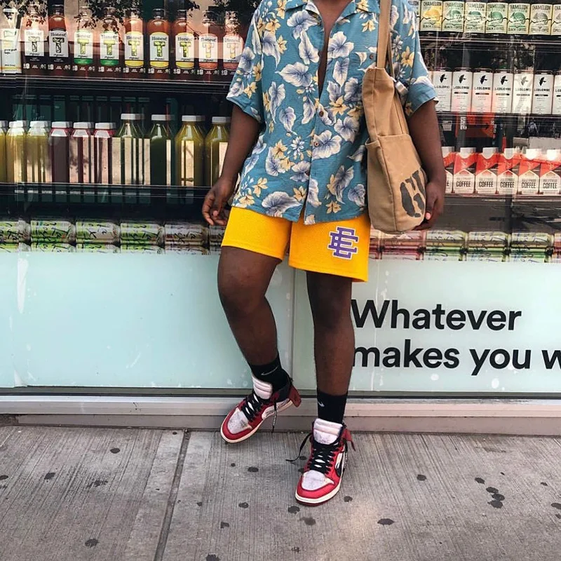 Eric Emanuel Ee Shorts Wholesale Summer Beach Men Basketball Athletic Fitness Running Gym Custom Mesh Shorts