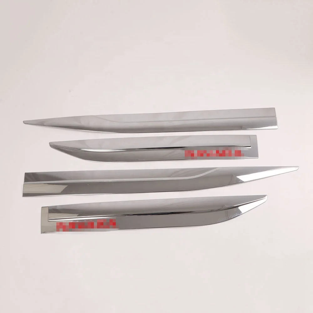 WZXD Chrome Car Body Side Door Molding Trims Guard Cover Surround Styling Garnish For Nissan Navara NP300 2015 2016 2019