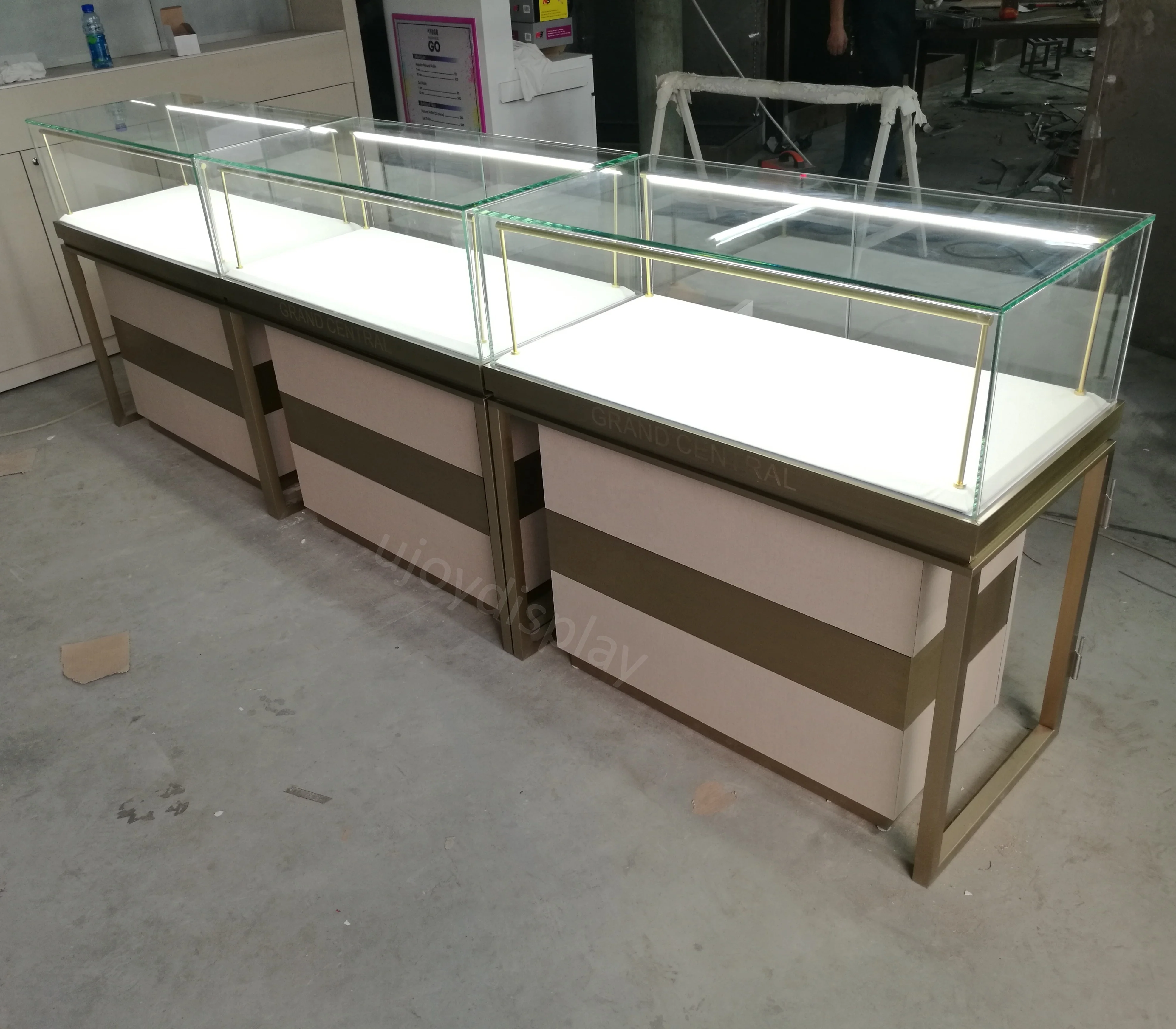 high end customized jewelry store showcase