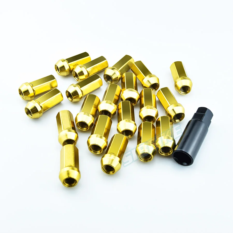 JDM Sport Car Wheel Locking Nut Brunt Blue/Black/Gold/Blue Auto Wheel Lug Nuts