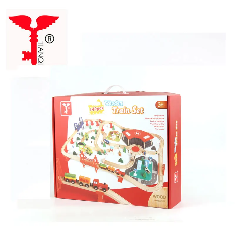 Kids DIY assemble set city car race track railway toy