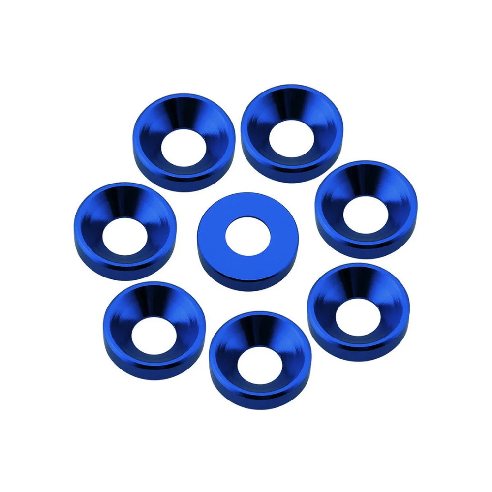 OEM Custom High Quality thin metal JDM Modification Assorted color Fender anodized aluminium washer