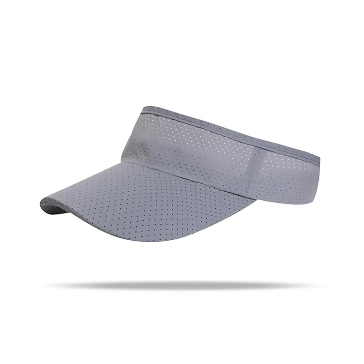 Wholesale Custom Logo Unisex Embroidery Sublimation Quick Dry Outdoor Visor Beach Adjustable Sun Cap Visor Hats