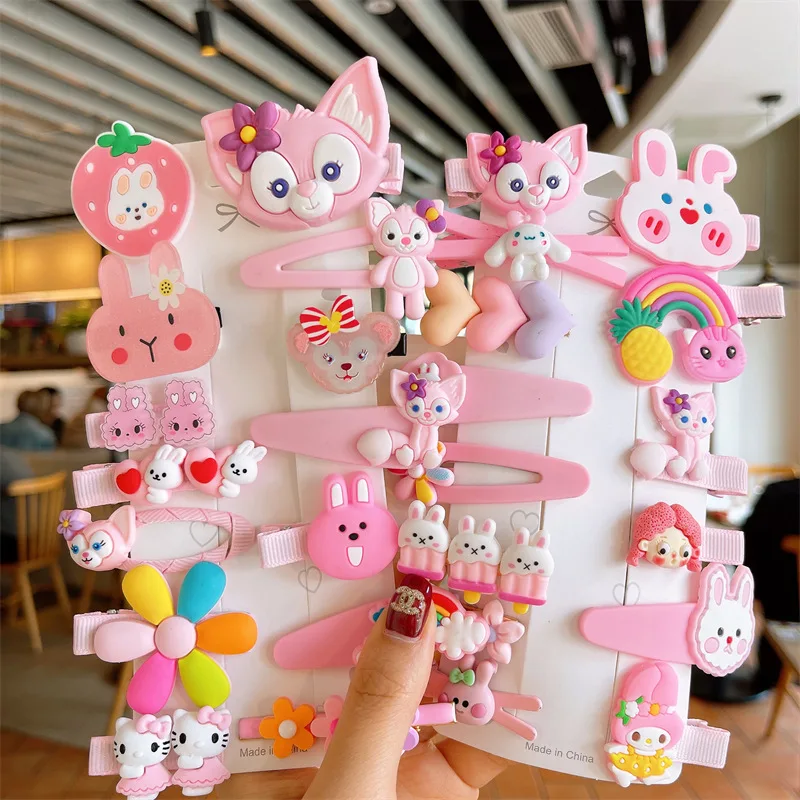 New Product Kids Hair Clip Set Kids Shiny Hair Accessories Girls Hair Bows