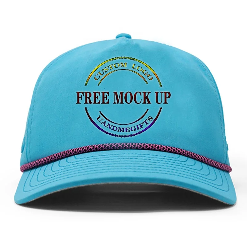 3HN10 blank mens custom 5 panel tennis rubber dry fit golf structured rope baseball sport melin perforated waterproof cap hat