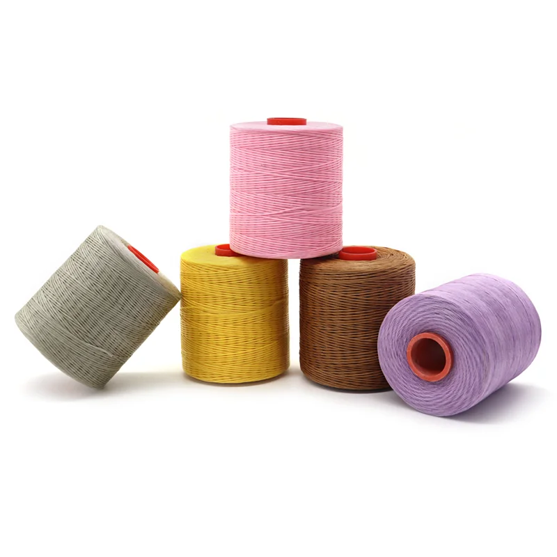 Водонепроницаемый 0 8 мм 1 Ручное шитье оплетка верх из полиэстера с пропиткой веревочной нитки для шитья женская обувь вощеная