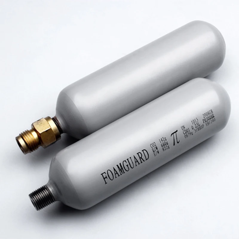 refillable 150g 142g 110g 120g 75g CO2 gas cylinders cartridges used for foam Dry Powder 6kg 9lt fire extinguisher