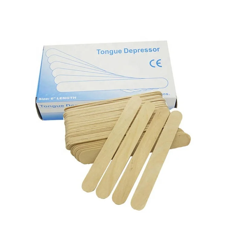 Disposable Adult/Child/Infant Tongue Depressor Non Sterile or Sterile Wooden Tongue Depressor