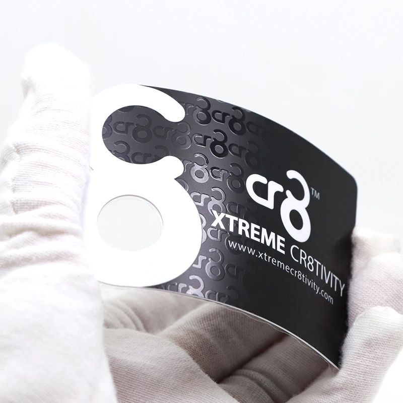 Shiny Spot UV Business Card Printing Die Cut PVC Cards