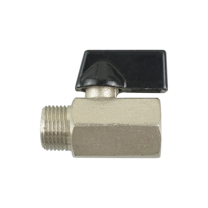 Chinese Made Ball Valve G1/8-G1/2 Fully Certified Internal and External Thread Short Shank Ball Valve