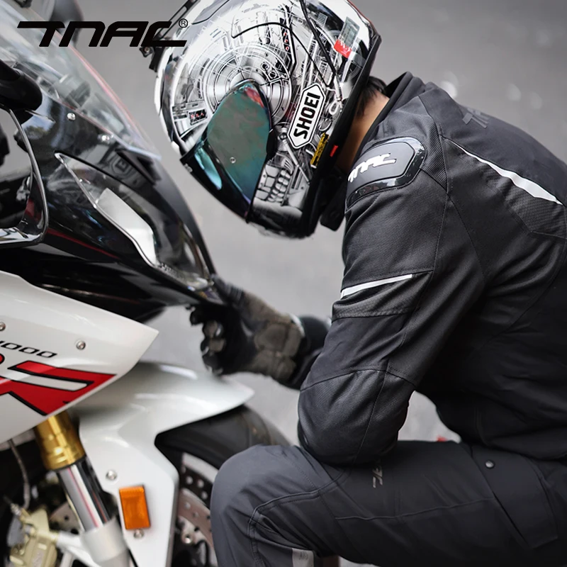 Motorcycle Jacket Winter Motocross Jackets Windproof Men Motorbike Riding Waterproof Jacket 4 Seasons Reflective Racing Clothes