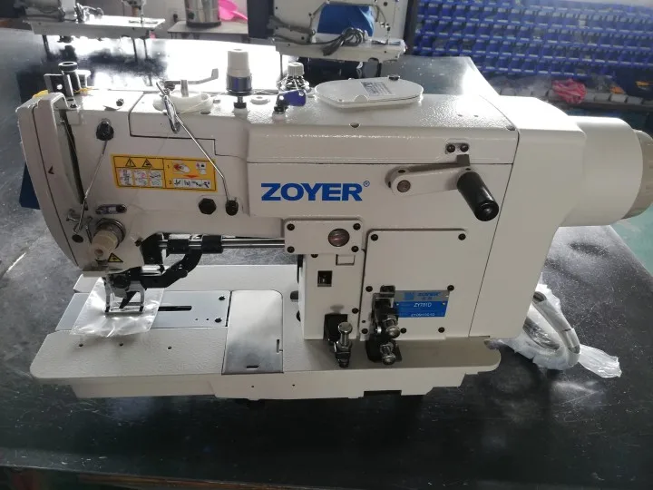 ZY781K zoyer High speed lockstitch straight button holing sewing machine for various knit fabric clothing