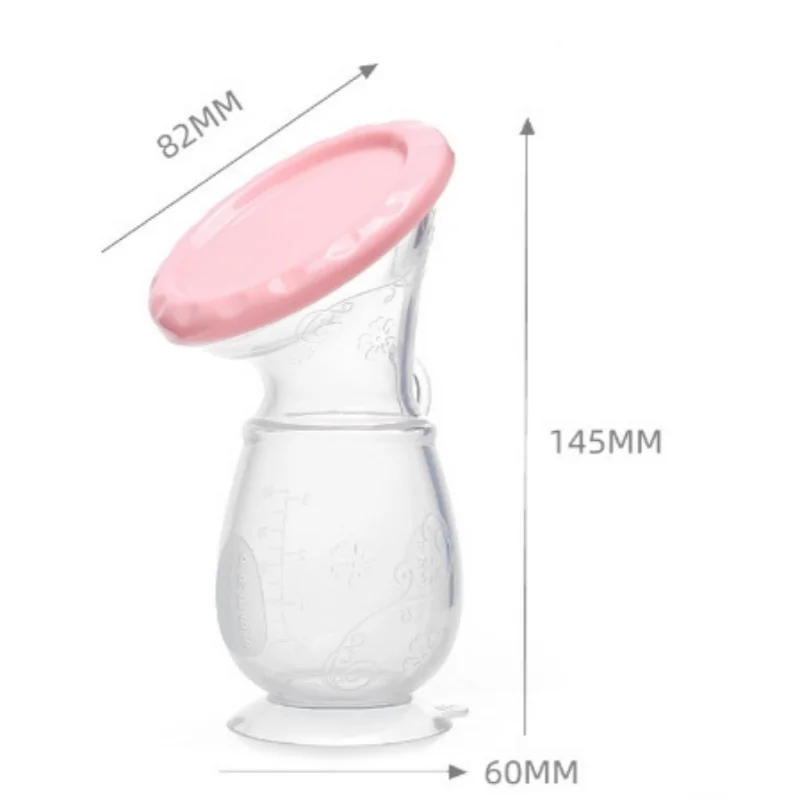 Portable Breast Pump Manual Silicone Breast Pump Spill-Resistant Breast Milk Pump For Mom Popular