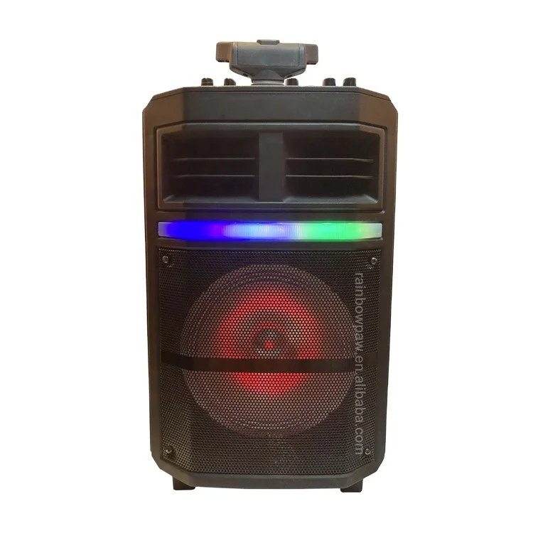 KTS Speaker KTS-1170  Rechargeable Outdoor Trolley Speaker 8 inch, portable Karaoke speaker with wired microphone