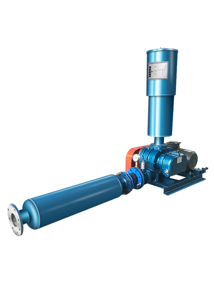 Industrial Biogas Gas Blower Roots Blower Air Pump 2023 manufacturing roots rotary lobe blower aquaculture