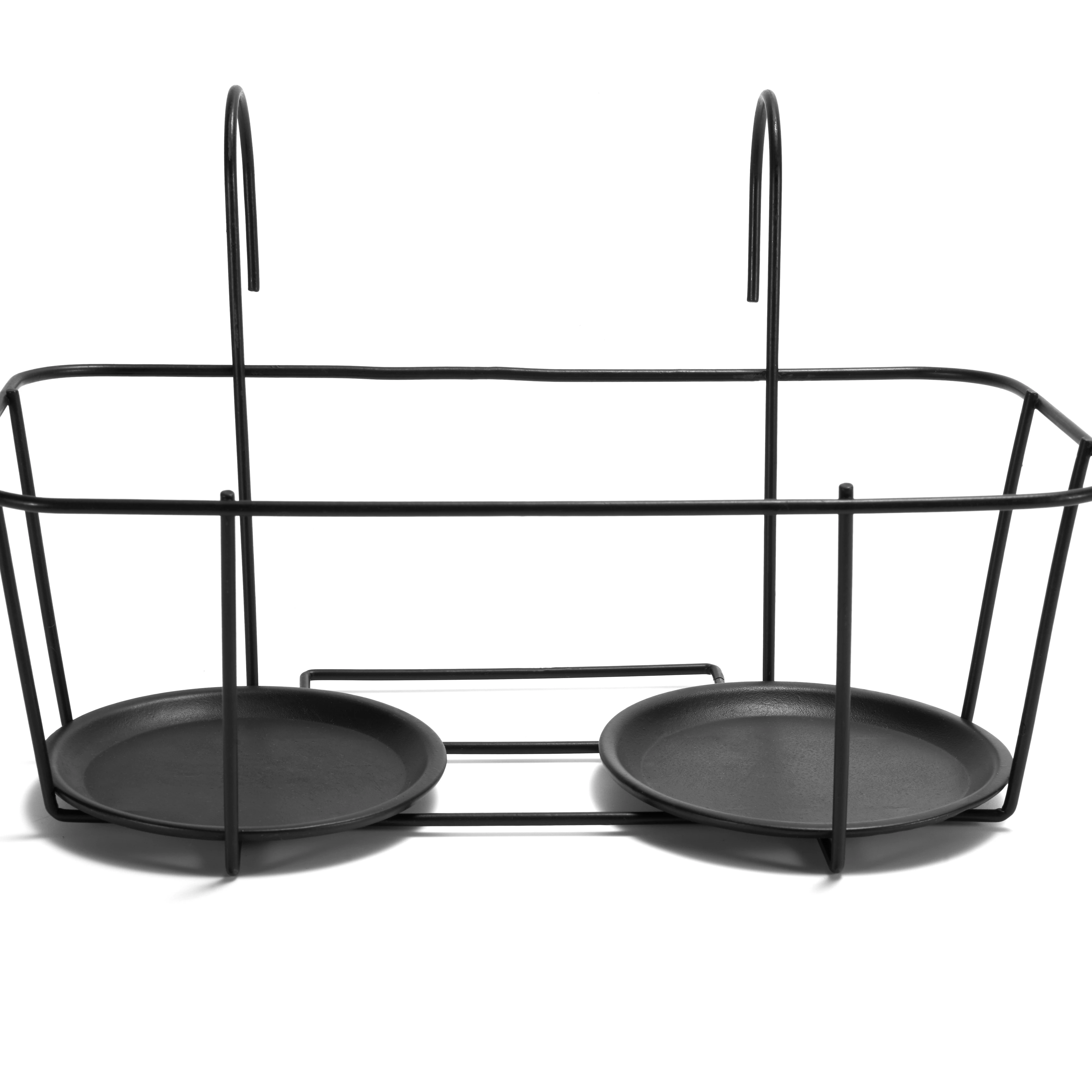 Displaying 152100T iron 33*18.5*20.5cm 430g 24set/carton iron metal plant shelf