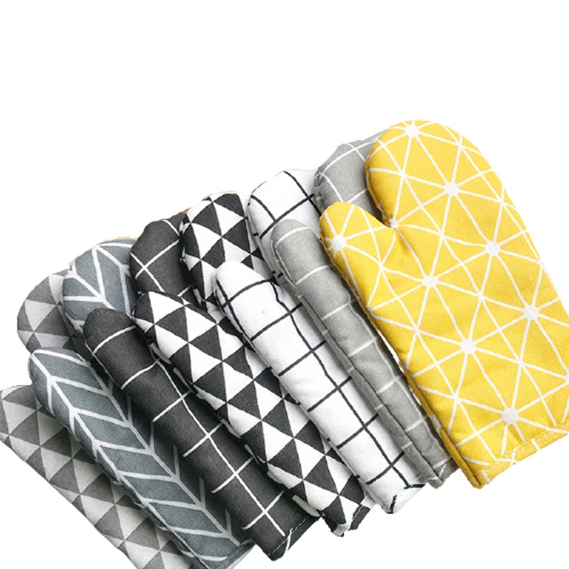 heat gloves kitchen anti scalding microwave gloves high temperature resistant kitchen baking oven gloves