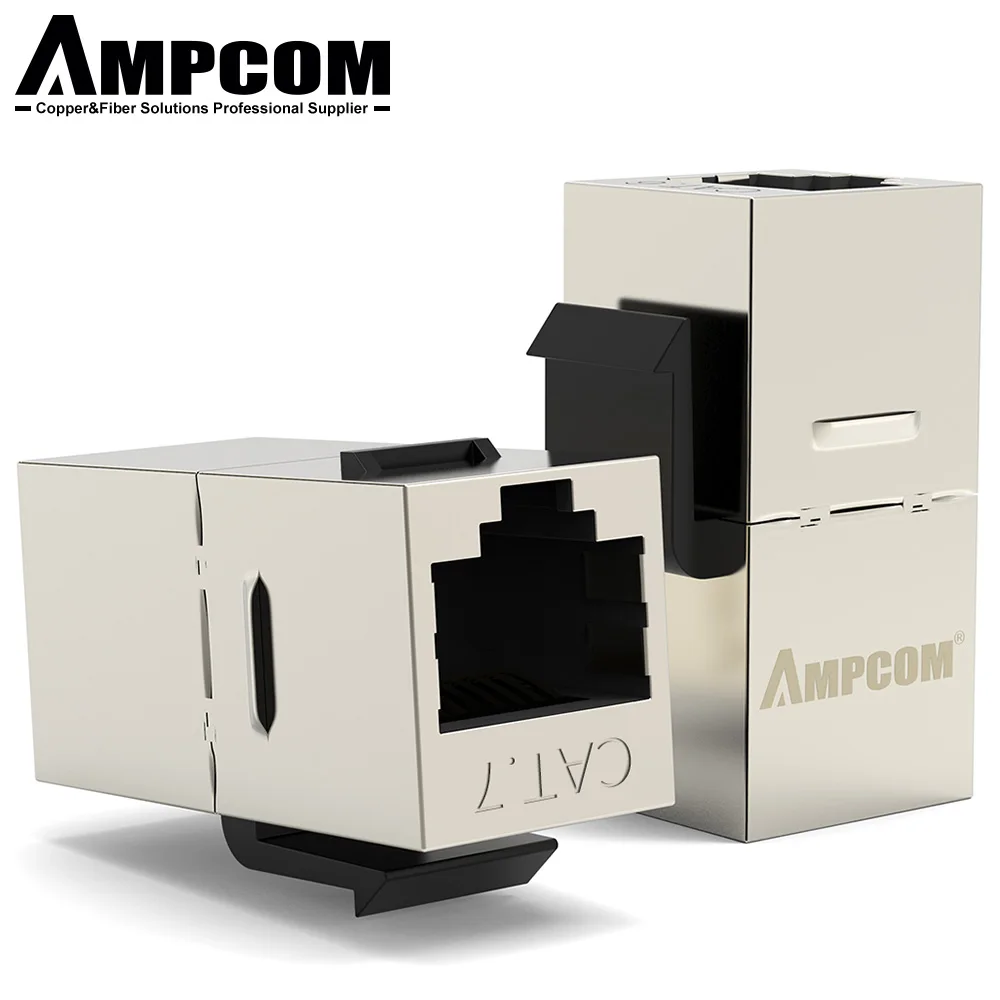 AMPCOM RJ45 Connector Inline Keystone Jack Coupler Cat7  Network Lan Cable Transmission Data