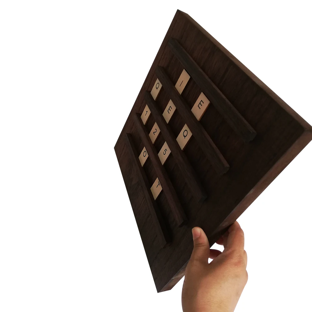 Wholesale custom home decor message board wooden letter box wooden letters board alphabet