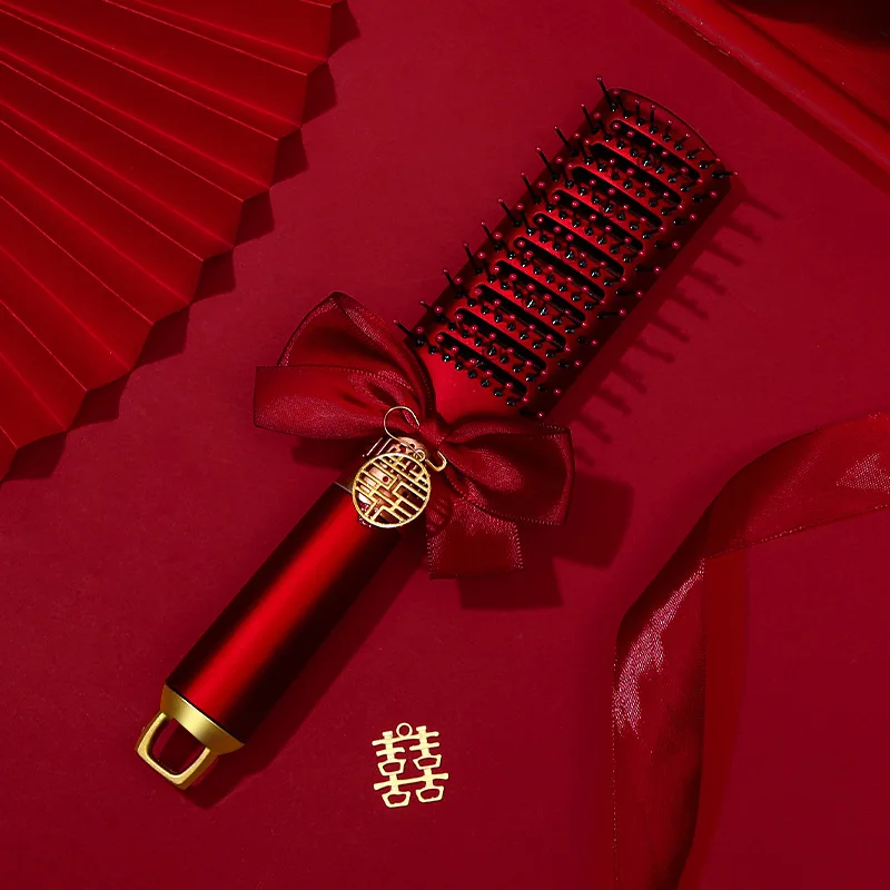 Hair Curling Mesh Comb Hairbrush Tangle Anti Static Scalp Massage Hair Brush Salon Detangling for Salon Styliny Women Hair