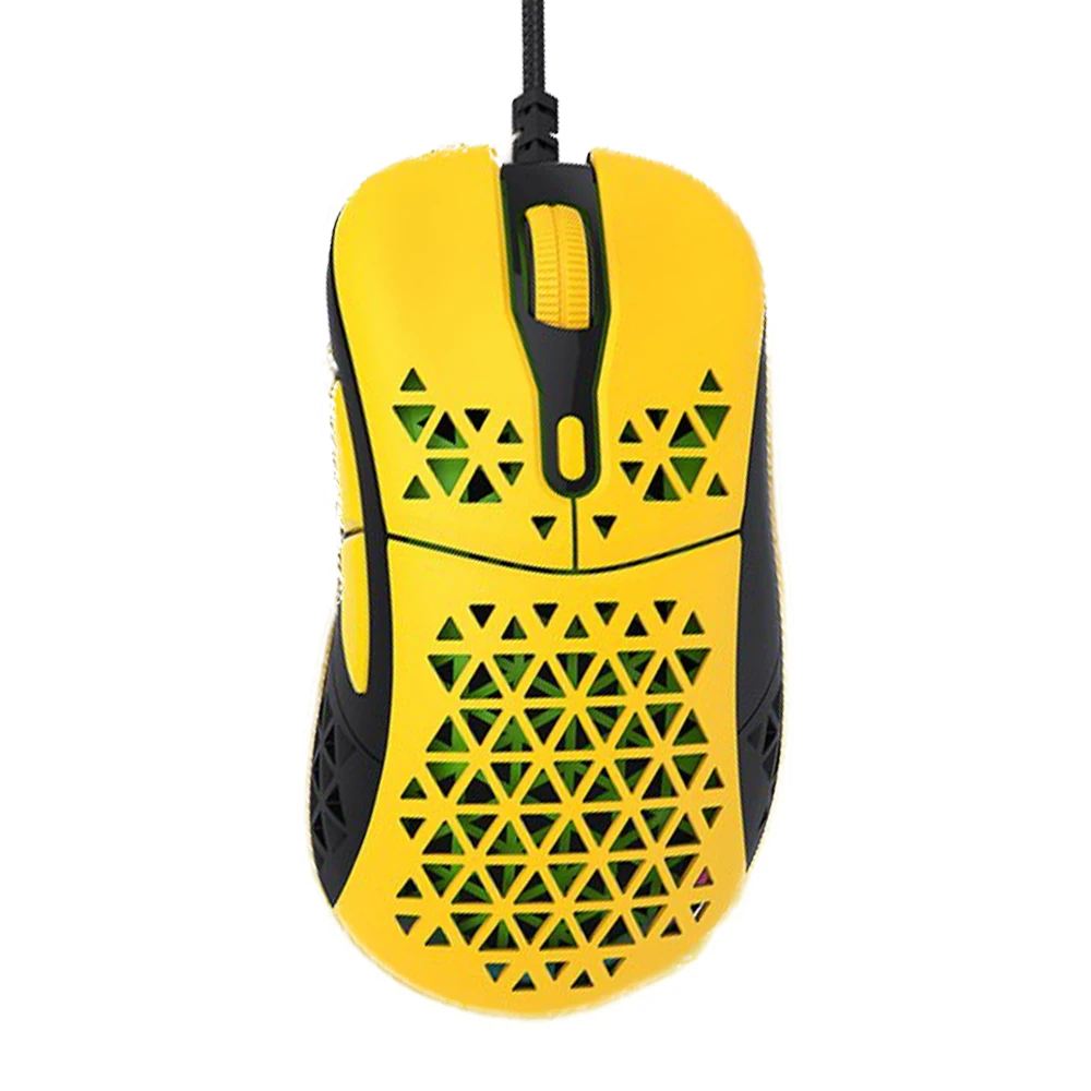 High Precision Sensor Rgb Backlit Gaming Mouse MAX 12000 DPI Honey Comboo Light Weight for E-sports Computer Accessories