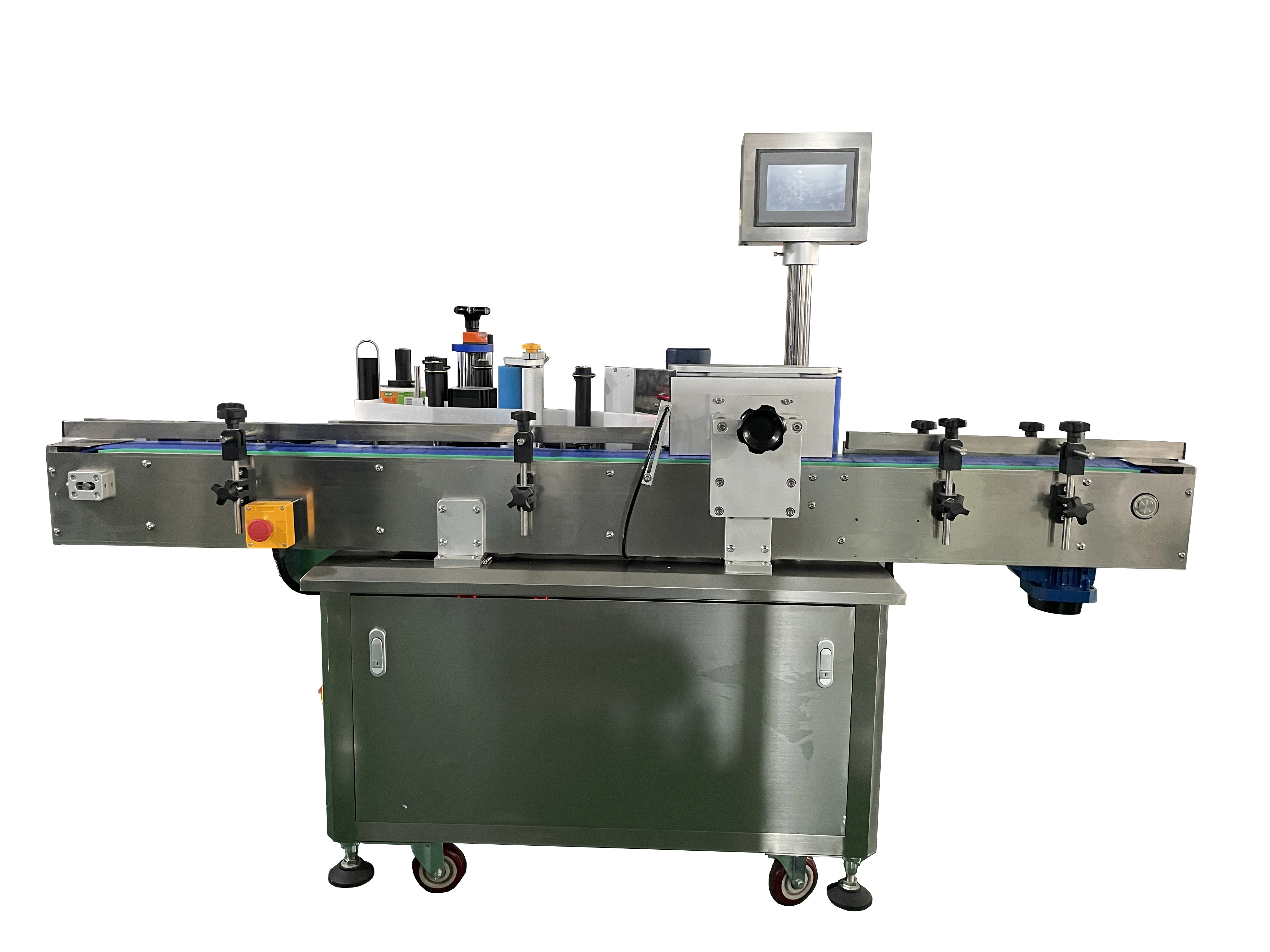 DLTB-A Tin Can Wine Bottle automatic Round Glass Bottle Transparent Wet Glue Labeling Machine