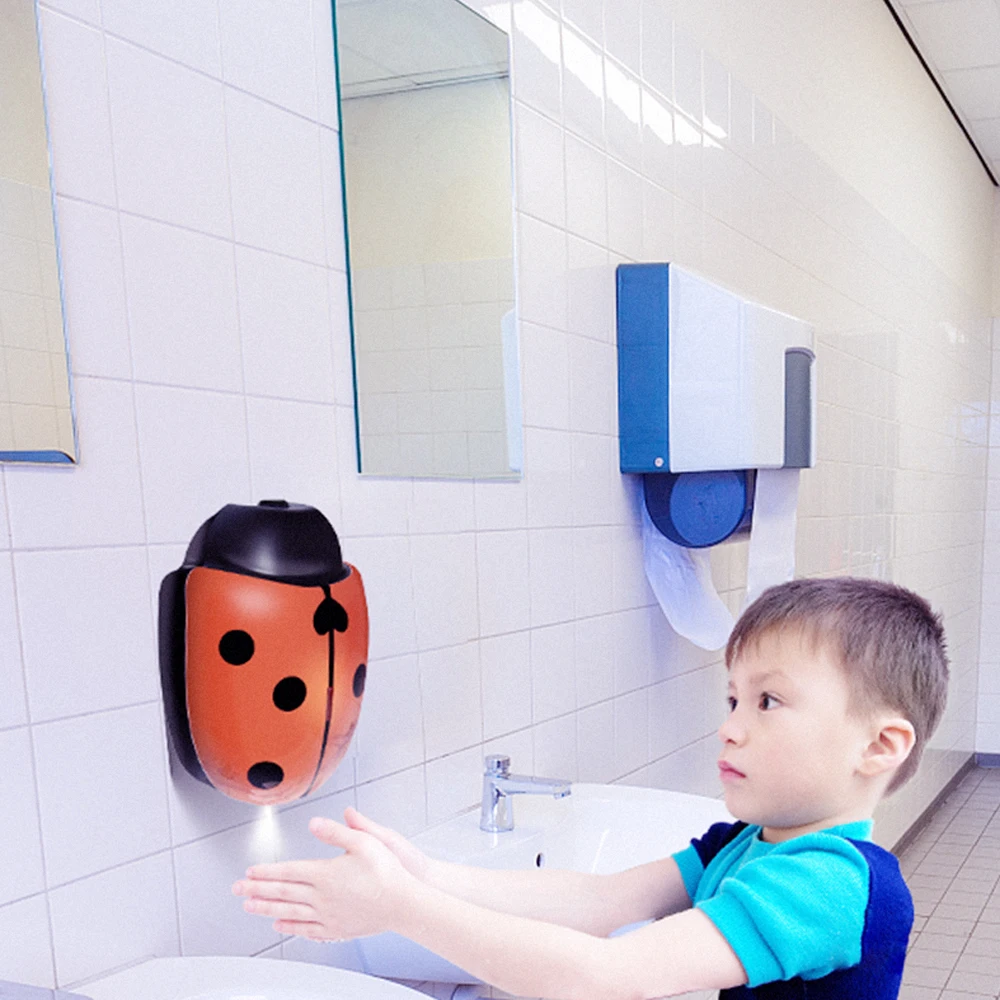 Cute touchless foam bottle electric pump liquid luxury shower sensor hand touch free automatic soap dispenser