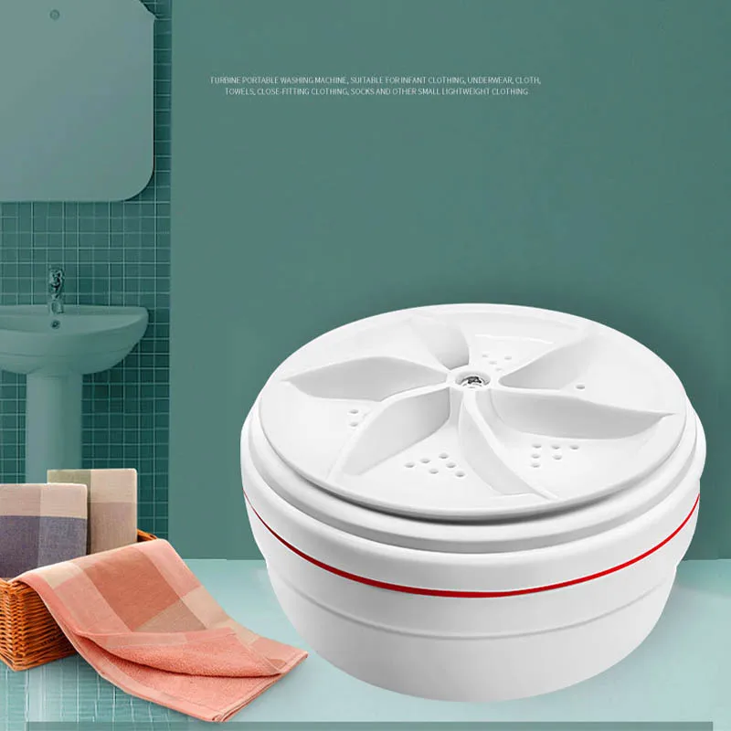 Lazy USB Portable Mini Lavadora Portatil Ultrasonic Turbo Travel Clothes Washing Machine For Underwear Panties Socks Cleaning