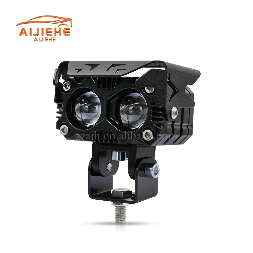 LED Motorcycle External Headlight LED Spotlight Beam White Yellow Motorcycle Auxiliary 12V 24V LED Driving Fog Lamp 2 buy