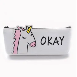 Creative Kids Animal Pencil Bag Triangle Canvas Stationery Backpack