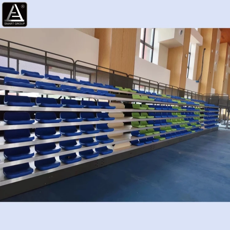 Metal Structure Telescopic Tribune Stand Stadium Retractable Bleachers Seats for Sale
