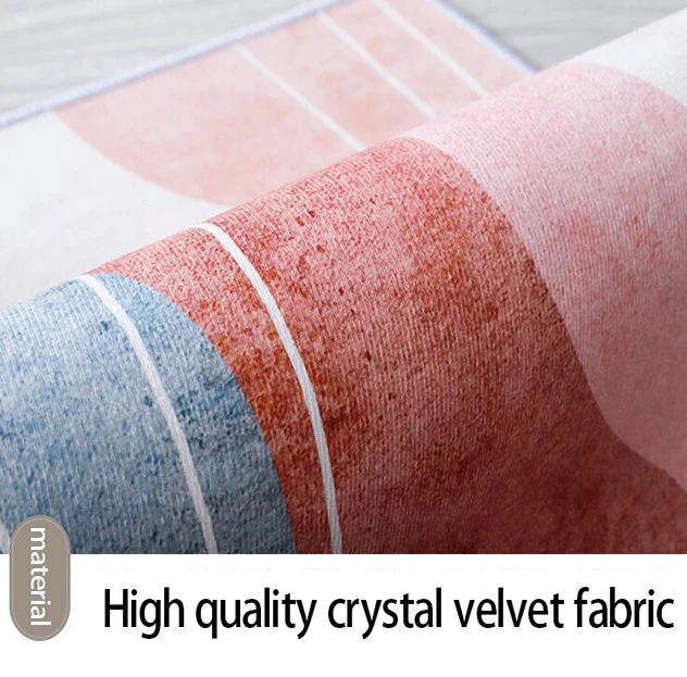 Wholesale Hot Selling Custom Area Rug Crystal Velvet Digital Printed 3d Carpet machine washable Carpets and Cugs