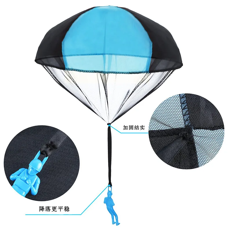 Mini Soldier Parachute Toys for Kids gift Colorful Hand Throwing Outdoor Fun Sports accept logo printing