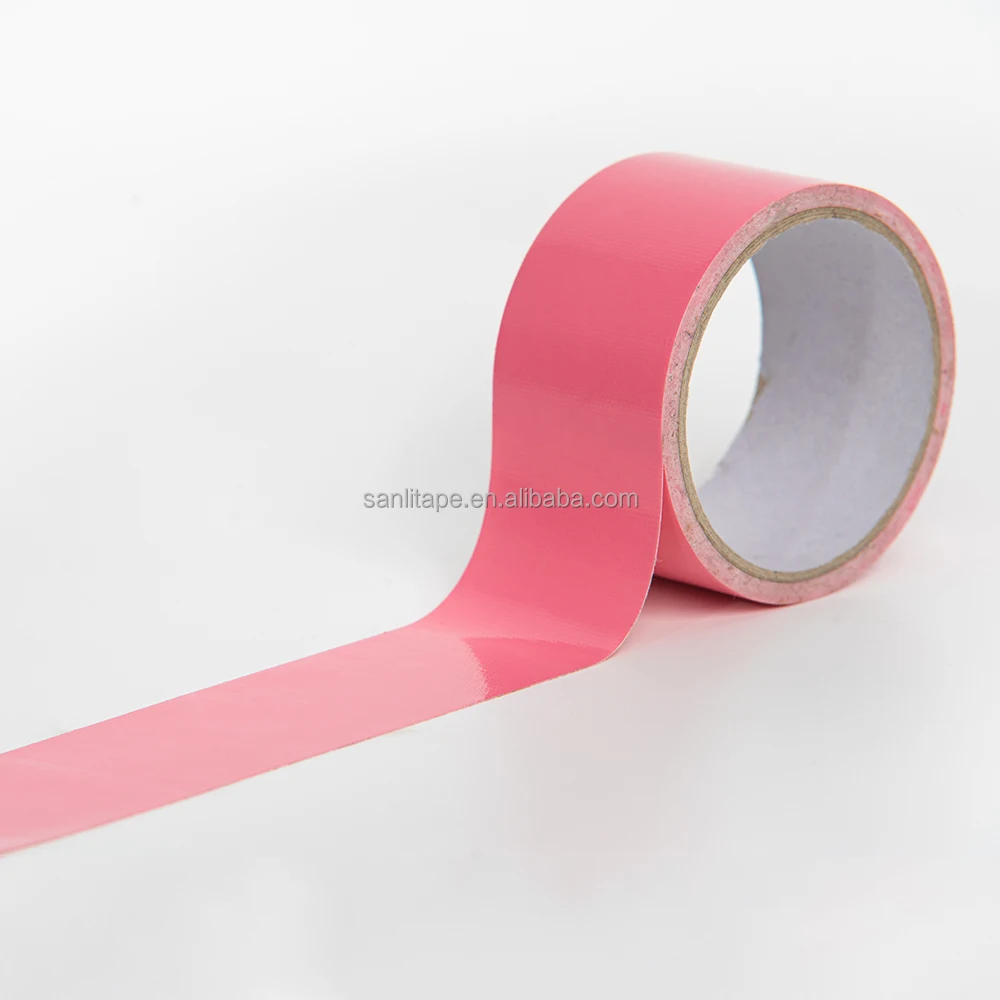 10mm x 20m Size 35 Mesh 150 Micron Single Side Self Adhesive Carpet Binding Tape Pink Cloth Tape