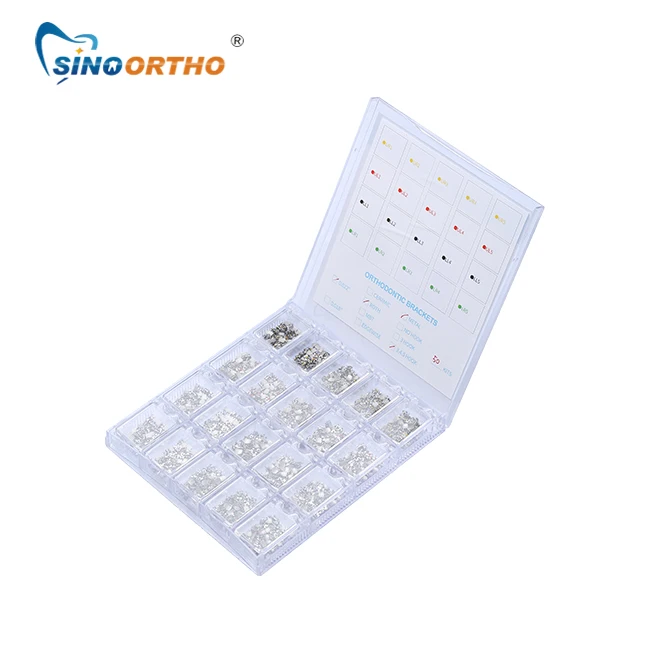 metal mesh orthodontic dental bracket bracket in paper card