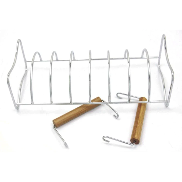 BBQ Rib Racks for Grilling and Smoking,Rib Racks for Big Green Egg, Turkey Roaster Rack.