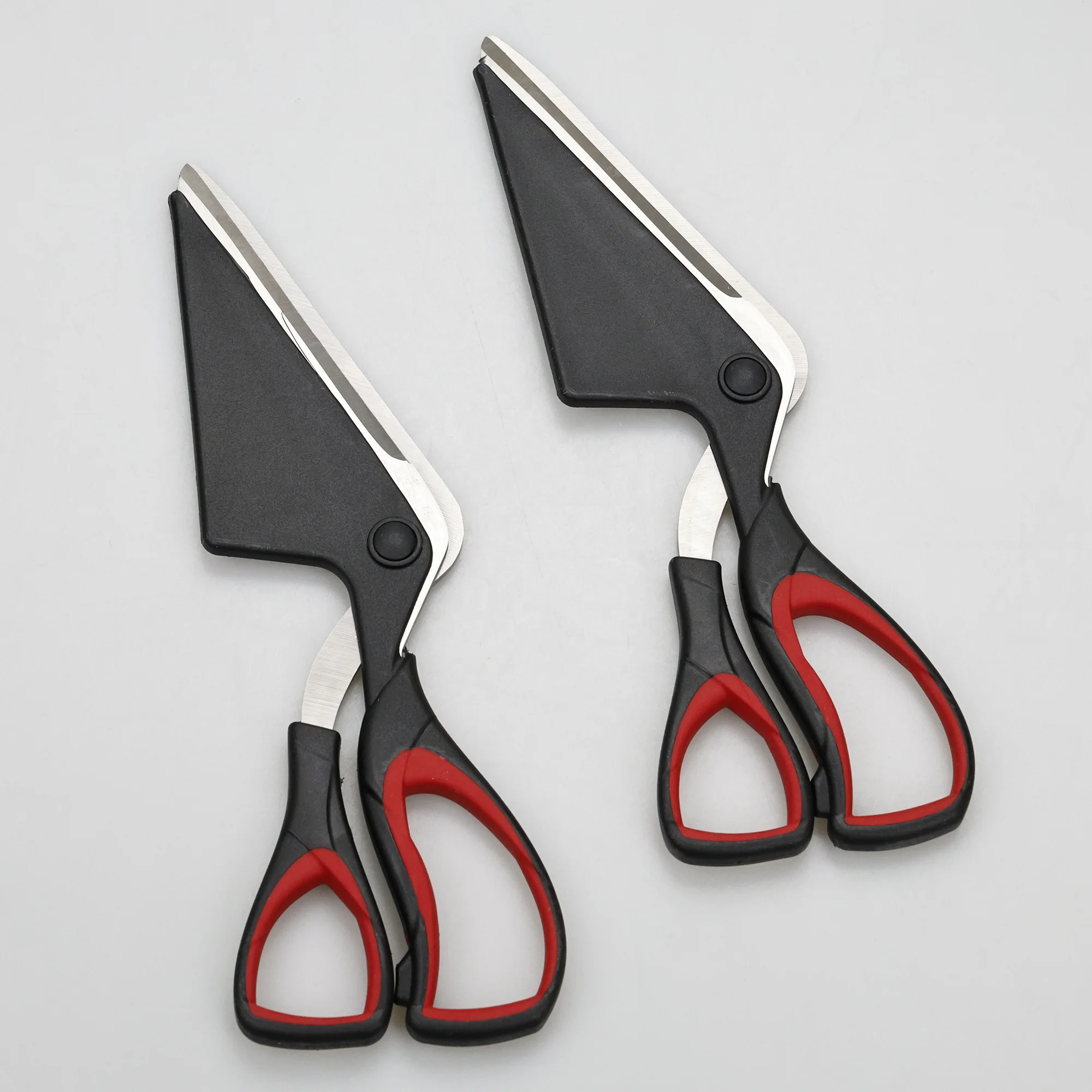 Pizza Scissors Cutter with Server Tray Ultra Sharp Detachable Blade