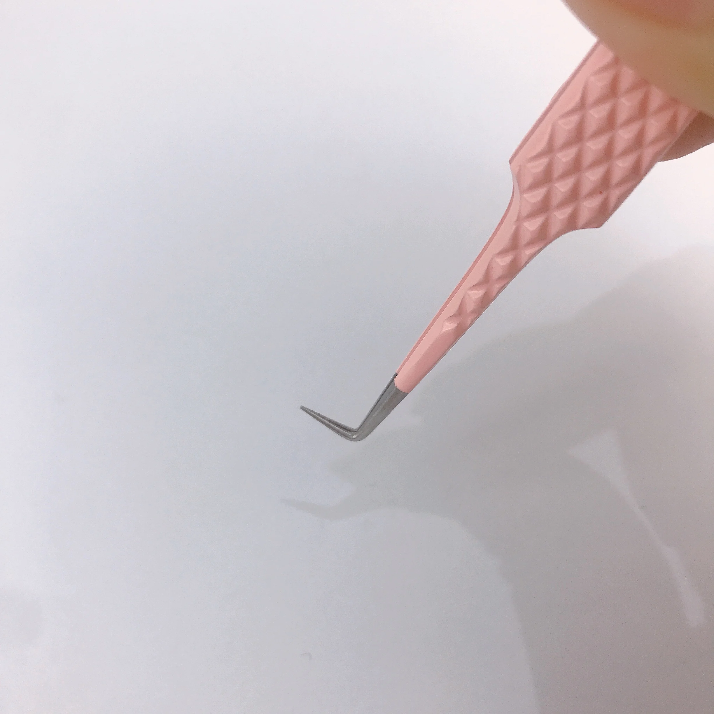 Pointed Tip Type volume eyelash extension tweezers mage volume lash tweezers pinch fans tweezers 90 degree right angle