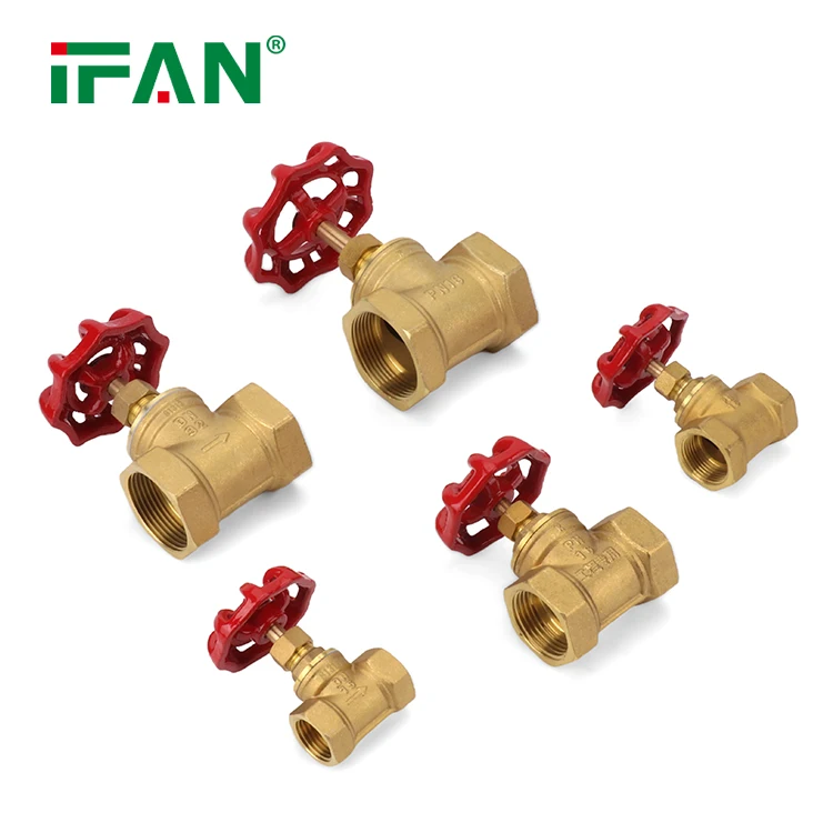 IFAN Good Price Water Control Valve 2 Inch Gate Valve Manual Control Forged Brass Gate Valve