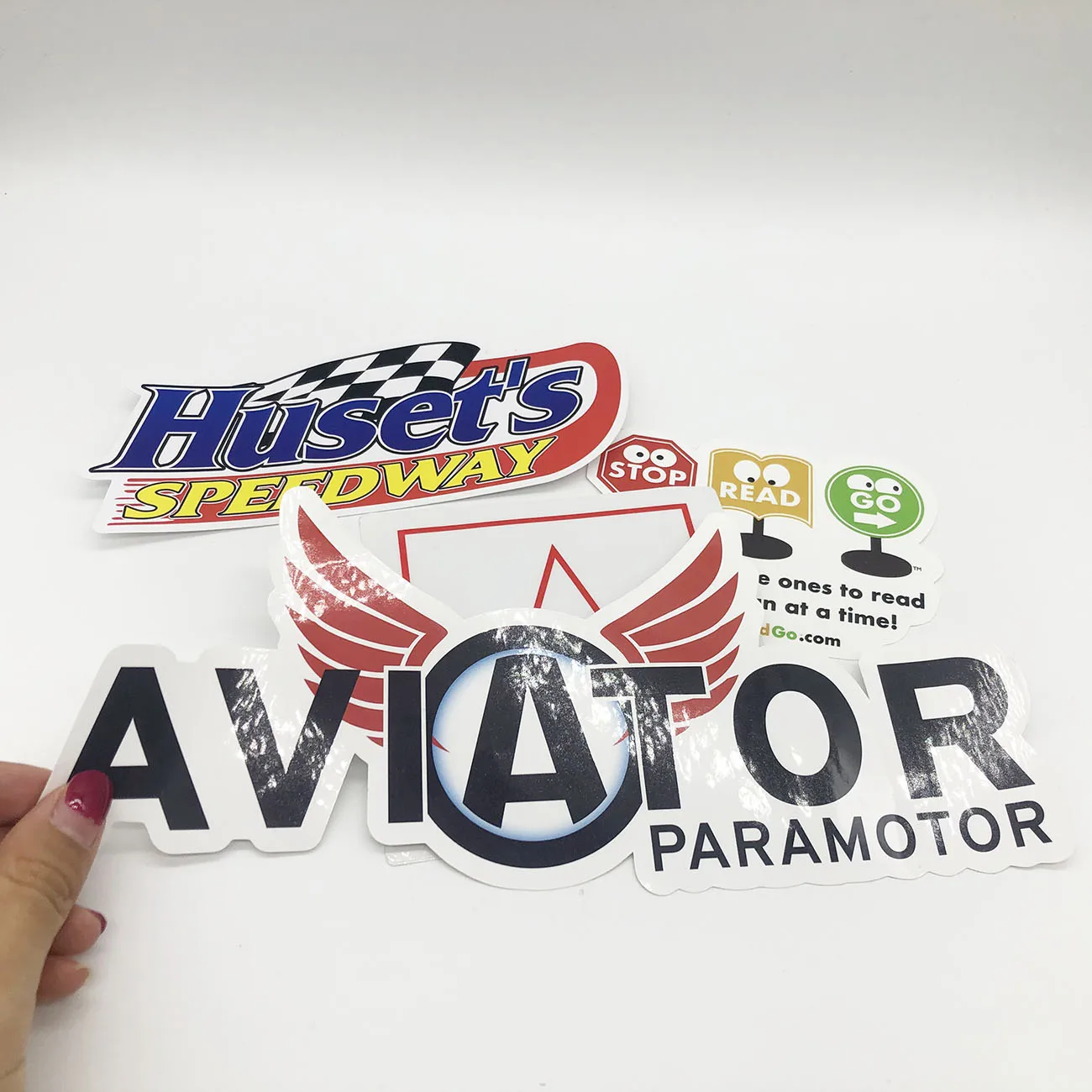 
Custom Car Logo Sunproof Bar Code Die Cut Stickers 