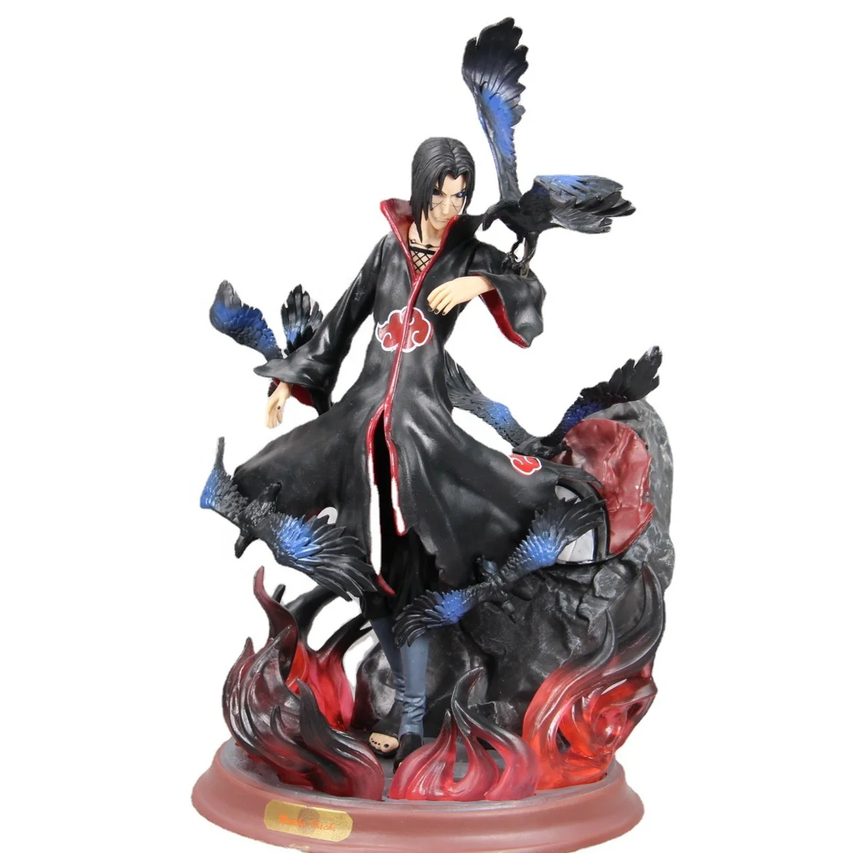 29cm Cosplay Narutoes 2 heads Character Uchiha Itachi Kakashi Pvc Anime Action Figures With Color Box