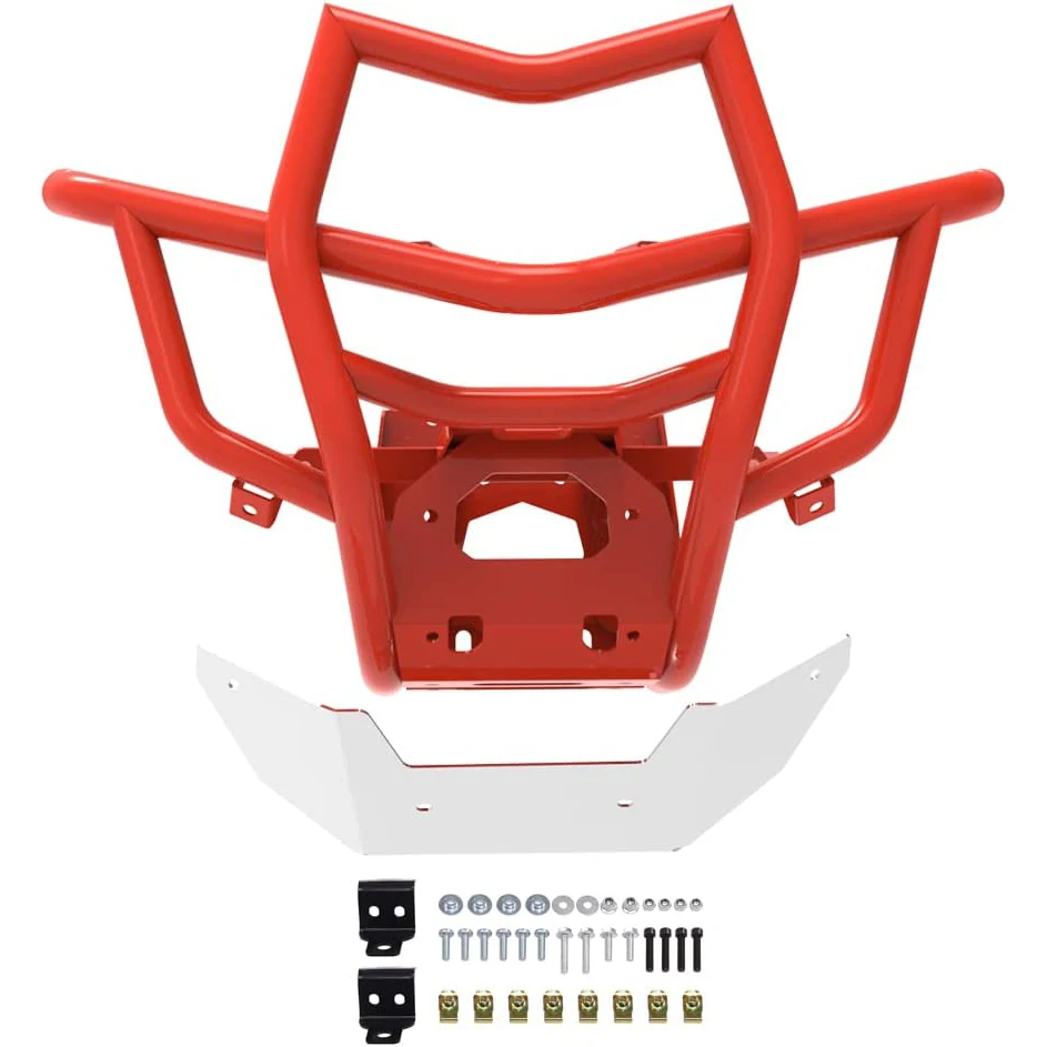 UTV 4x4 Front Bumper with Red Powder Coating Fit for Can Am Maverick X3 Max Turbo 2017-2022