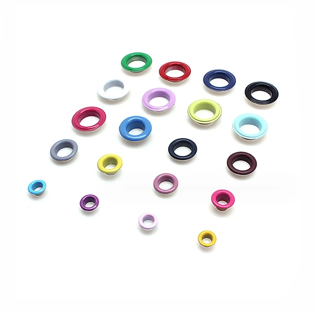 Good Quality Fashion Gold Metal Round Eyelets for Clothing Parts Different Sizes for Shoe Eyelets Design
