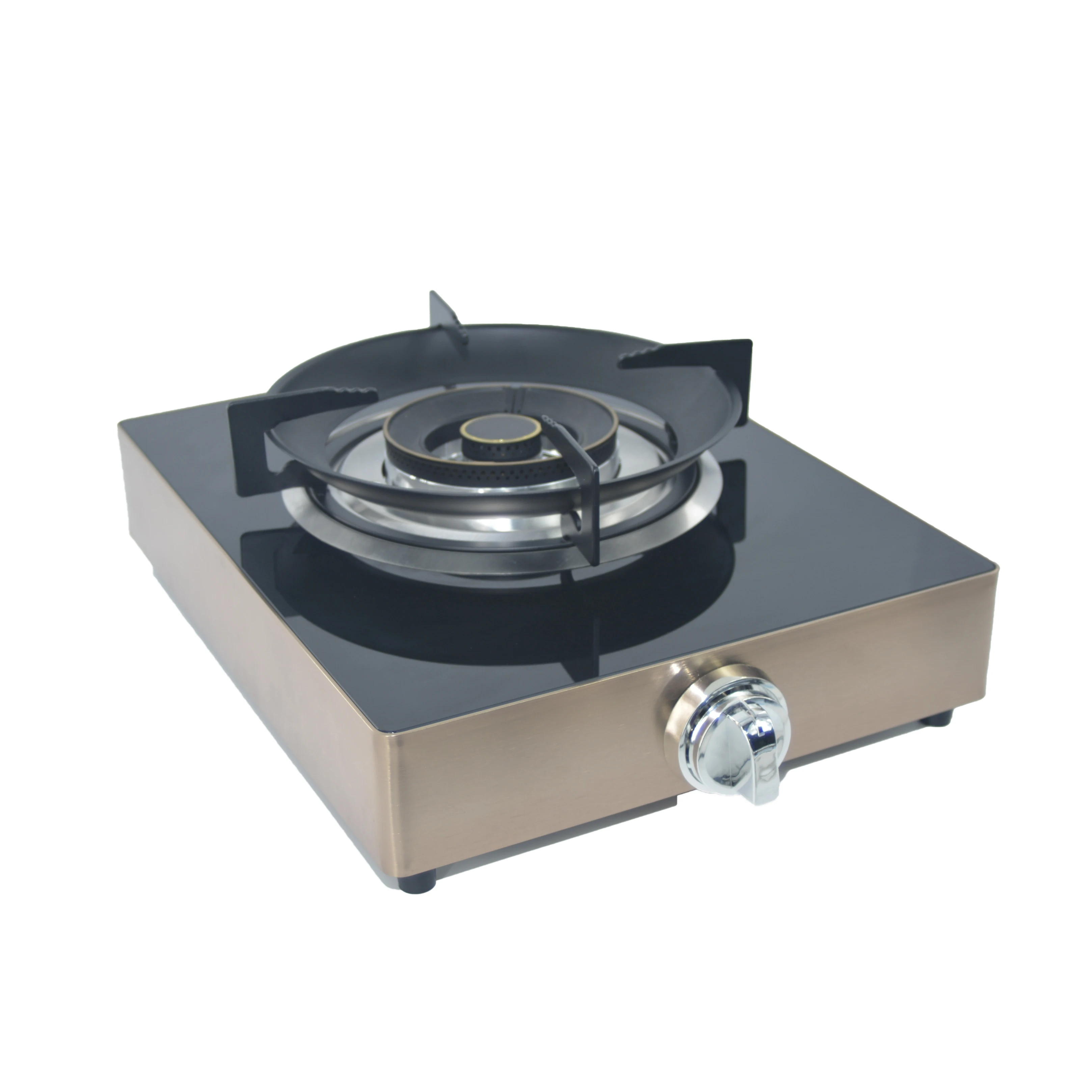 High-Powered Single Head Gas Cooktop Large Firepower Made in China for Natural Gas Liquefied Petroleum Gas Glass Panel Cooktop