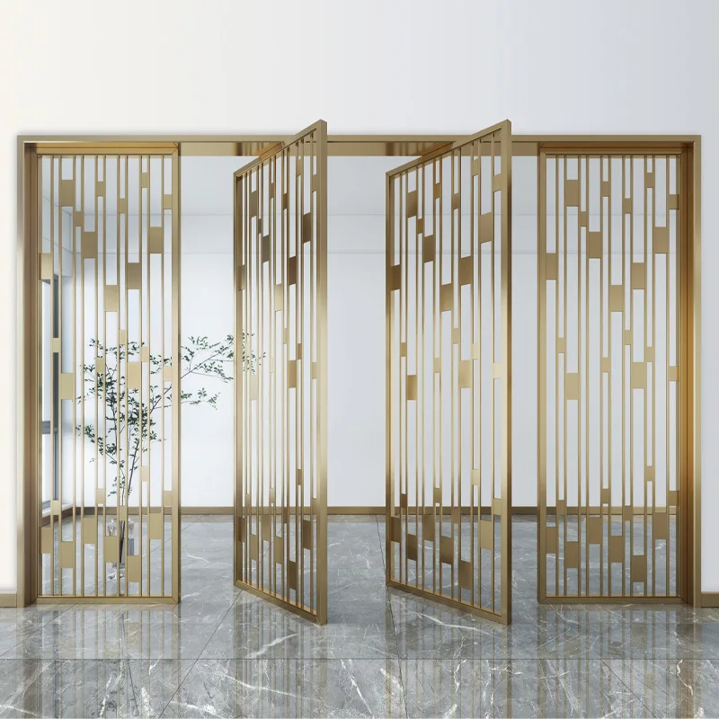 Новый продукт, качественная уникальная цветная фиксированная гостиничная лазерная резка, металлические перегородки из нержавеющей стали, полый дизайн